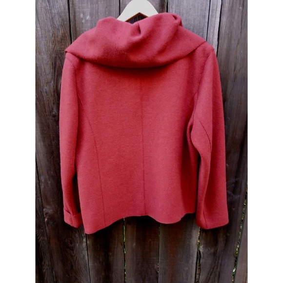 Beyond Threads Women's Brick Color Alpaca Wool‎ Jacket Colorful Liner Peru L - Picture 2 of 11
